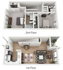 Cambridge floor plan The Tennyson At Crescent Village