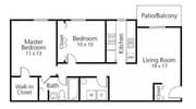 2BR/1BA