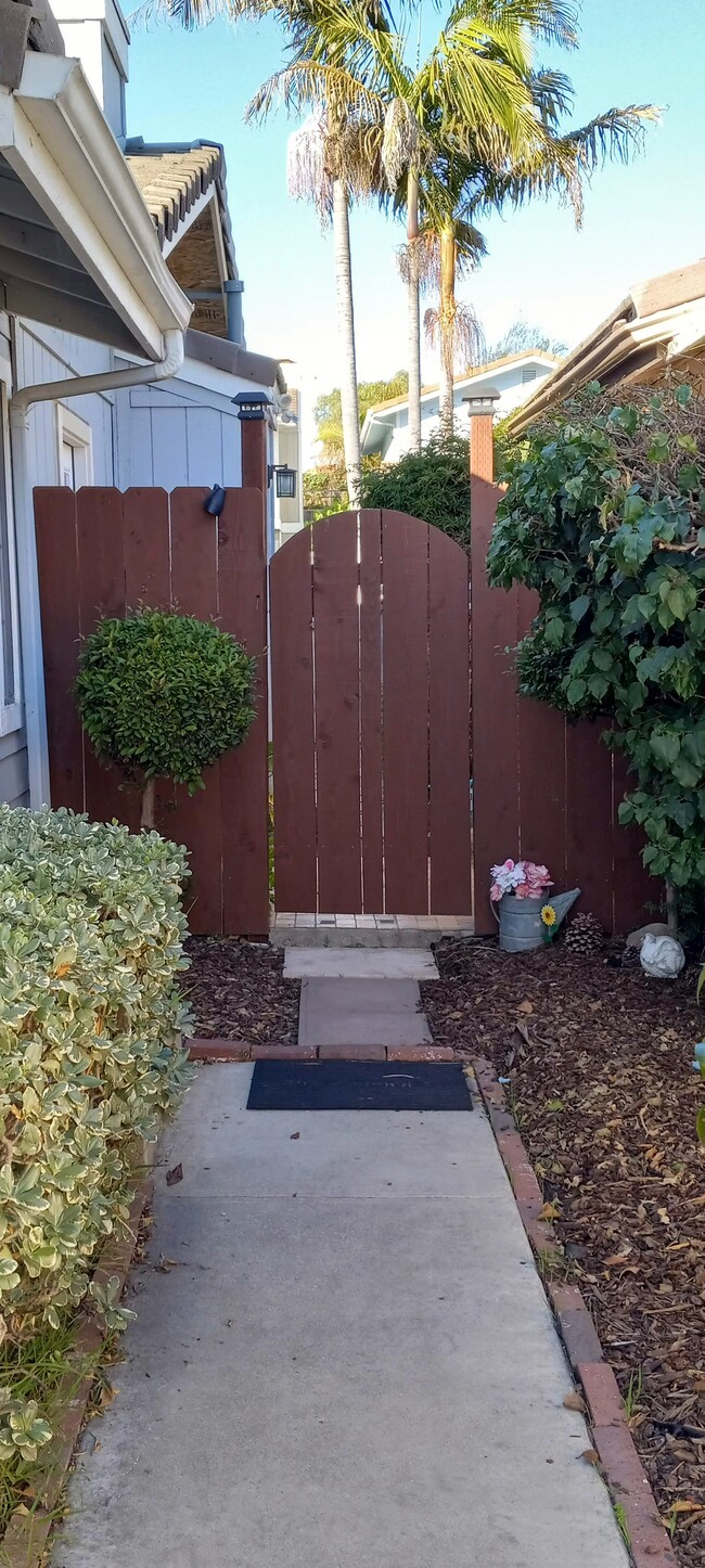 Your gated entrance - 1945 La Jolla Ct Unit Attached Studio