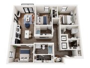 C2.1 floor plan Trella Uptown