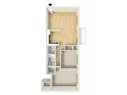 Two bedroom floor plan