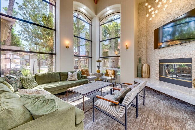 Clubhouse with kitchen and TVs