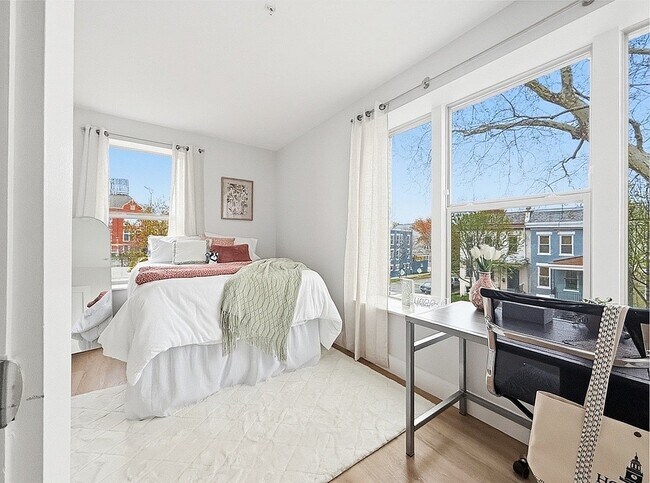 Model Unit Bedroom with Desk Workspace