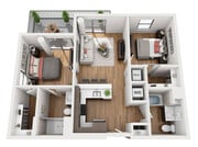 B1b floor plan La Plaza Village