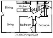 2BR/1.5BA