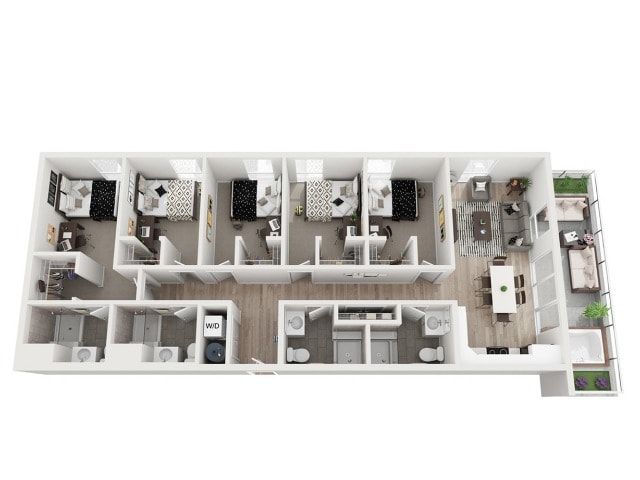 5 Bed 4 Bath - 5 Bed 4 Bath