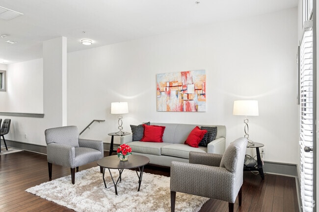 3BR, 2.5BA - 1,645SF - Living Room - Chapel Hill North