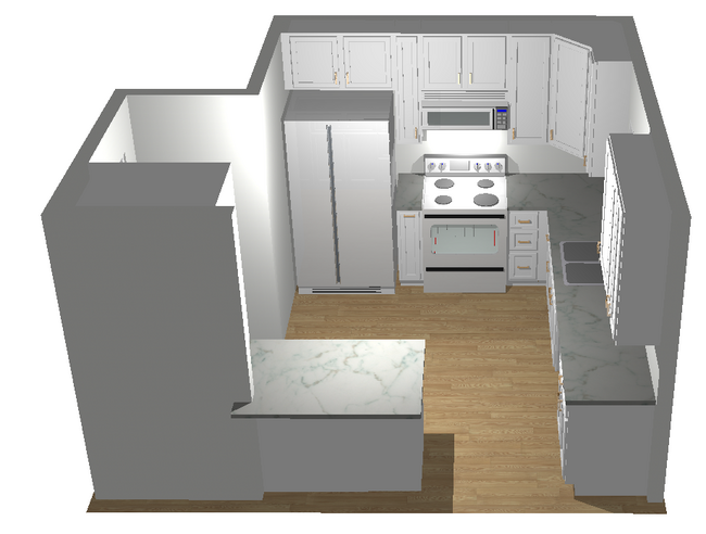 Kitchen is being completely renovated with brand new cabinets, countertops - 1411 Sweetbriar Cir Apartments Unit 11