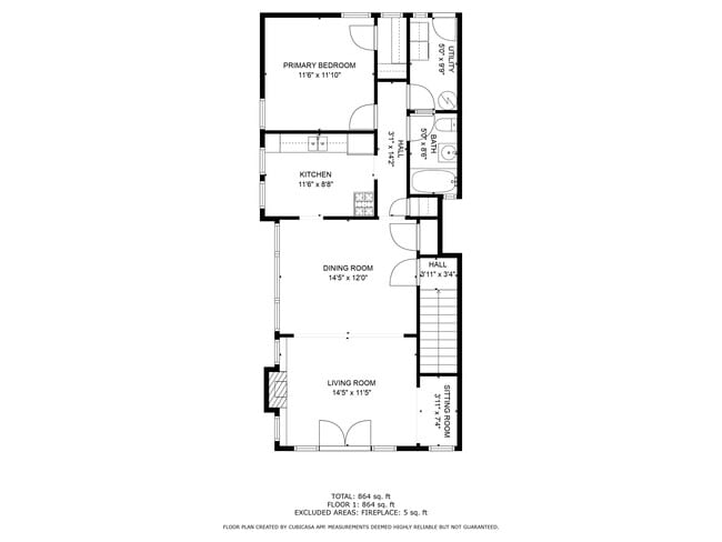 Floor plan of unit - 219 Redondo Ave