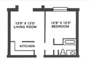1BR/1BA