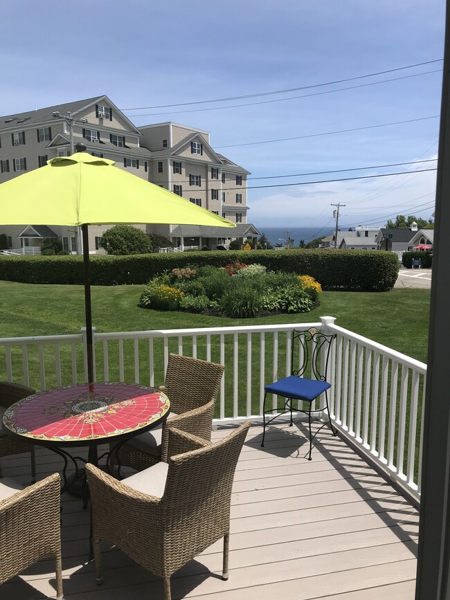 Deck with Ocean View - 55 Israel Head Rd Condo Unit 103