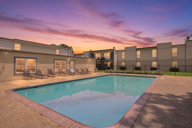 Park Place Pool at Twilight - Park Place Apartments