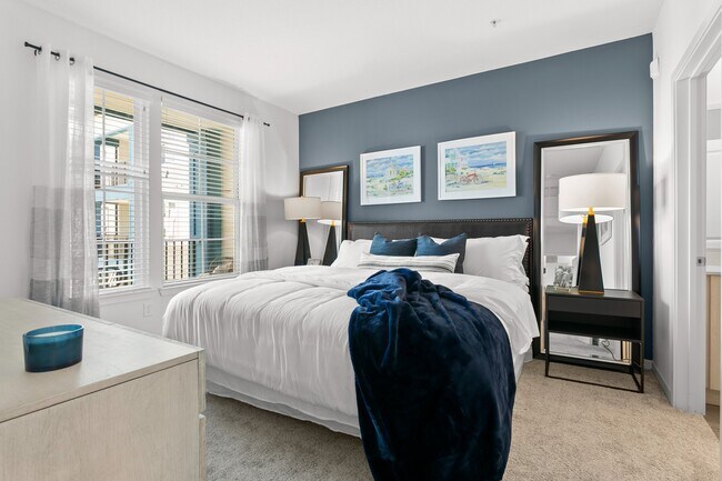 Bedroom with Large Window
