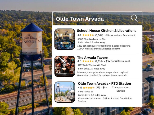 Explore historic Olde Town Arvada right down the road!