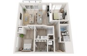Plan D5 | 2 bedroom, 2 bathroom