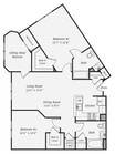 Rutherford Station - B3AR - 2 Beds - 2 Baths - 1100 Sq. ft.