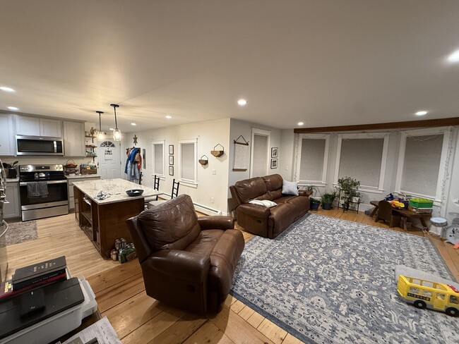 Living room/Kitchen - 223 Pearl St Apartments Unit 1