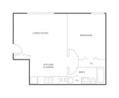 Tamarack Creek—1 Bedroom Efficiency