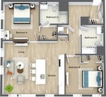 2 Bedroom 2 Bathroom