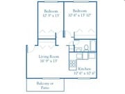 2BR/1BA
