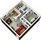 1BR/1BA