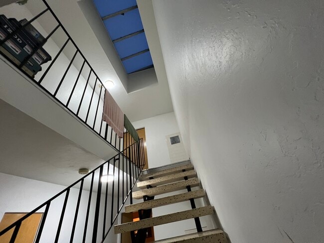 Stairway with skylights - 144 Locksley Ave Unit 2