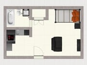 El Madrid Studio Floor Plan 2D