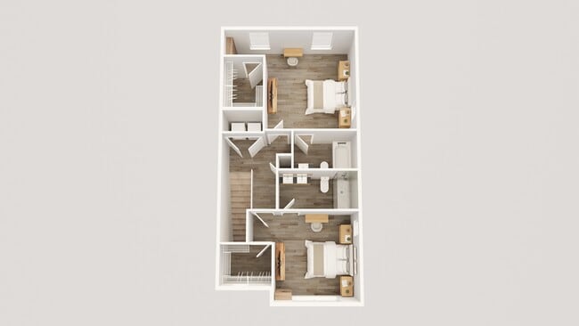 Third Floor: 3 Bedrooms, Washer & Dryer