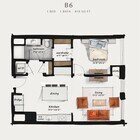 B6 | 1 Bed 1 Bath 810 square feet