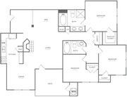Three Bedroom Two Bath (1315 SF)