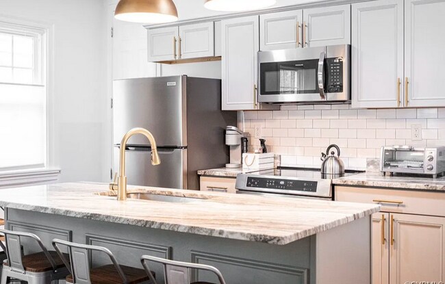 Renovated kitchen. - 309 E Brookland Park Blvd House