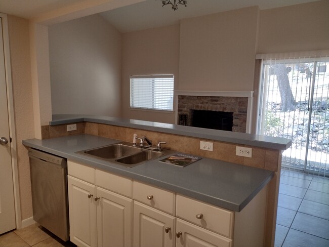 Kitchen looking into the Living Room - 25 Marina Cir Condo Unit 25 Marina CIrcle