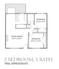 2BR/1BA