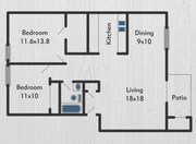 2BR/1.5BA