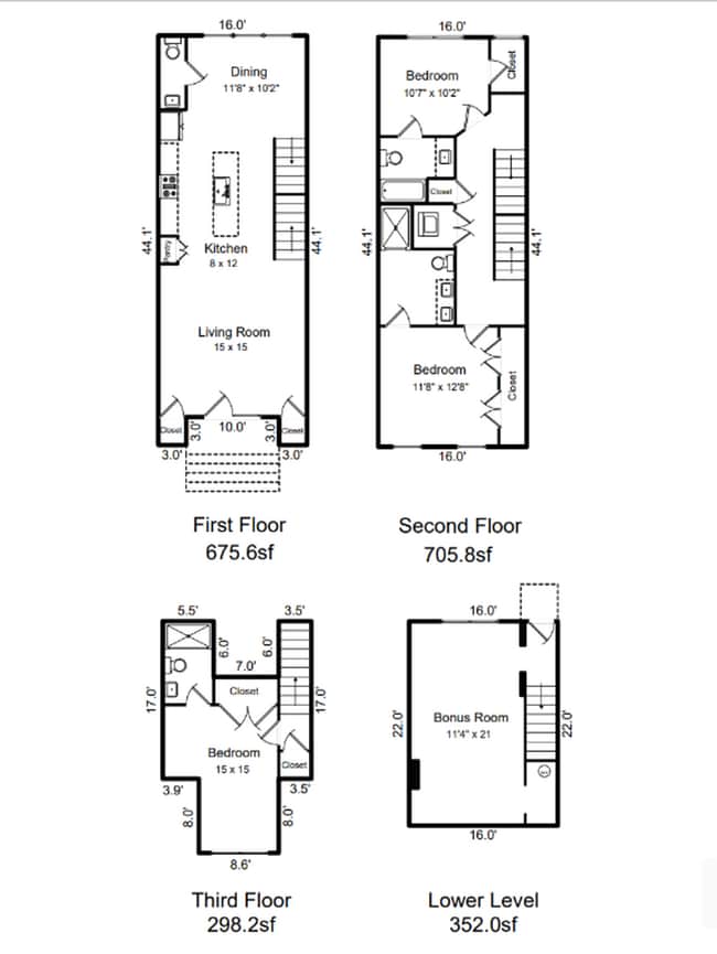 Photo - Townhome with Finished Basement Bonus Room