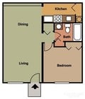 1BR/1BA