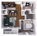 Rockpointe 1E ADA - 691 square feet