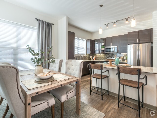 Luxurious Dining Room and Kitchen - Overture Highlands 55+ Active Adult Apartm... Rental