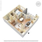 1 Bed 1 Bath 934 SqFt (807 Net)