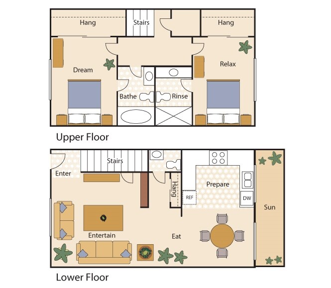 2BR/2BA - Plan T1