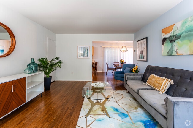 Living Area - 1BR, 1BA - Model - 976 SF