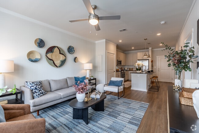 1BR, 1BA - 1D - 820SF - Living Room - The Cannon