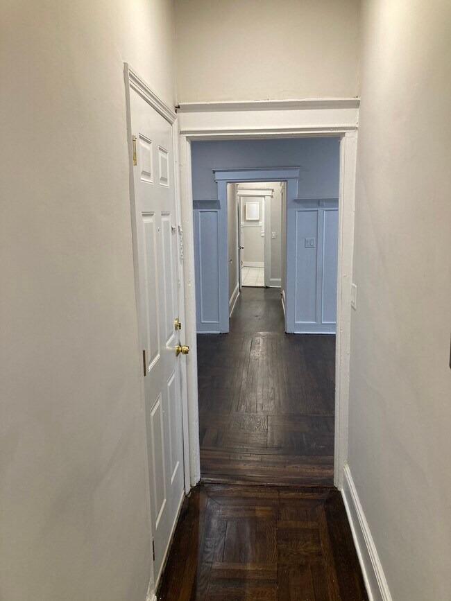 Hallway into living room