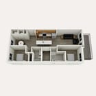 Plan B2 · 2 Bed / 2 Bath · 1,142 SF