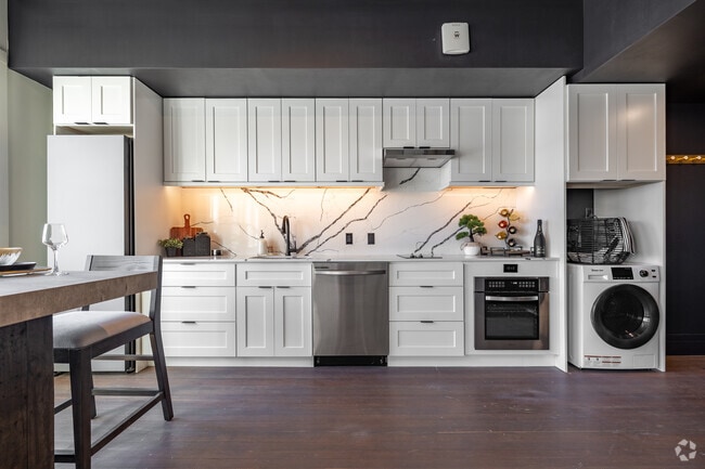 1BR Model Kitchen - The Travis Building Apartments