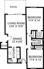 2BR/1BA A
