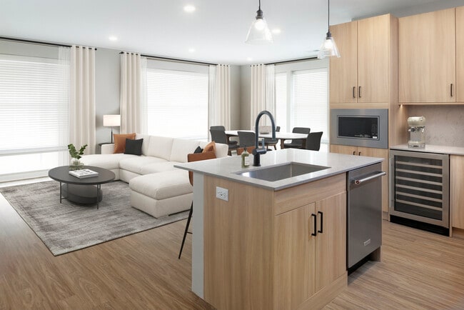 Signature Collection kitchen and living room - Avalon Parsippany