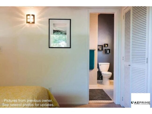 Photo - This modern desert retreat features polish...