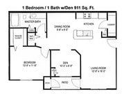 1BR/1BA