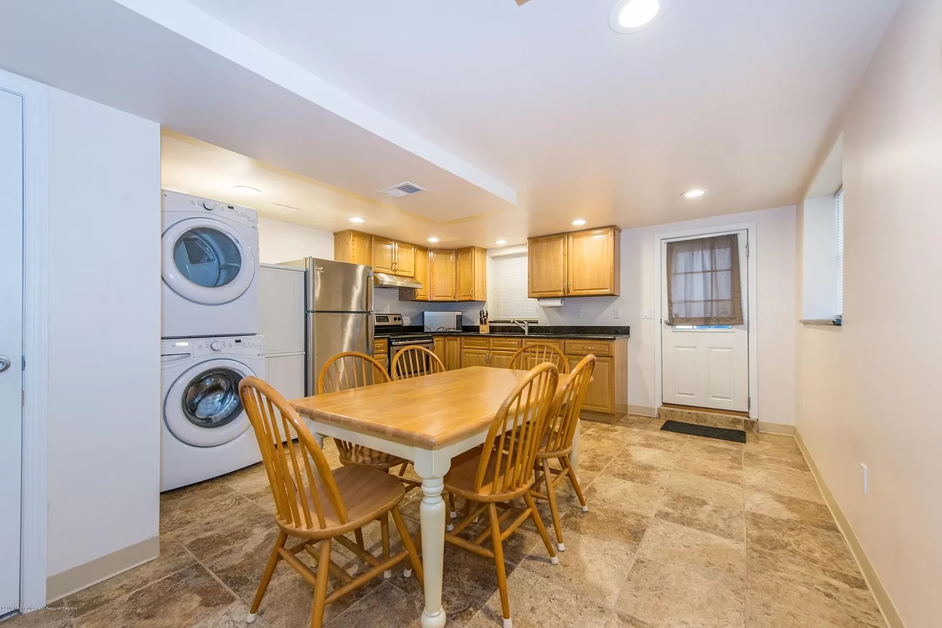Kitchen table and chairs have been updated - 118 6th Ave House